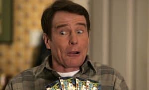 hal from malcolm in the middle played by bryan cranston looking shocked at how good linux is